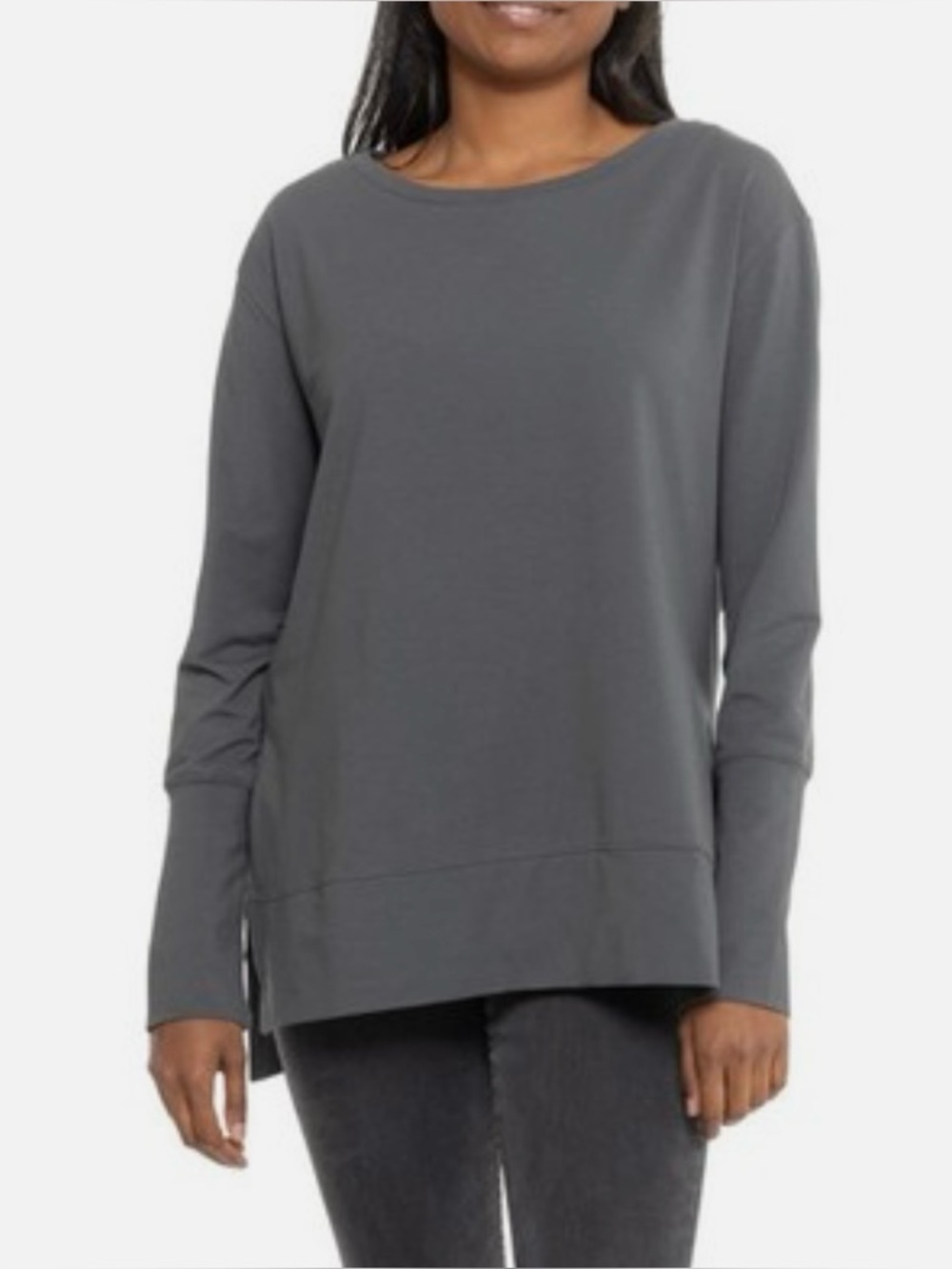 Greyson Celeste top in Anthracite grey sweatshirt